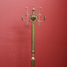Load image into Gallery viewer, x SOLD Vintage Italian Brass Coat and Hat Rack with Bag Hooks – Elegant & Sturdy Design. B12482