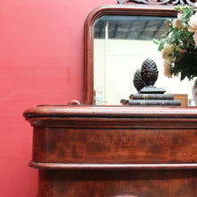 Load image into Gallery viewer, Antique English Inverted Front Mirror Back Sideboard with Three Drawers and Four Doors. B13154