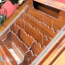 Load image into Gallery viewer, Victorian English Burr Walnut Stationery Box with Fitted Interior, Drawer. B12887
