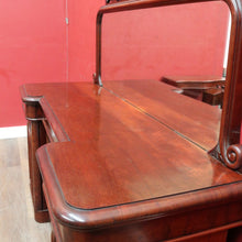 Load image into Gallery viewer, Antique English Inverted Front Mirror Back Sideboard with Three Drawers and Four Doors. B13154