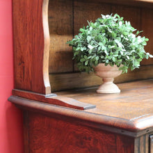 Load image into Gallery viewer, x SOLD Antique English or Welsh Buffet and Hutch with Drawers and Plate Racks. B12869