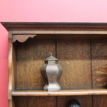 Load image into Gallery viewer, x SOLD Antique English or Welsh Buffet and Hutch with Drawers and Plate Racks. B12869