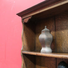 Load image into Gallery viewer, x SOLD Antique English or Welsh Buffet and Hutch with Drawers and Plate Racks. B12869