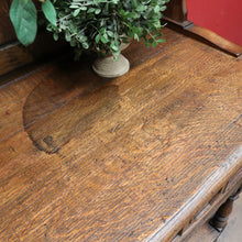 Load image into Gallery viewer, x SOLD Antique English or Welsh Buffet and Hutch with Drawers and Plate Racks. B12869