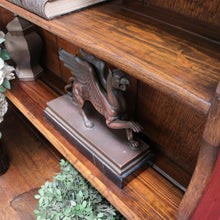 Load image into Gallery viewer, x SOLD Antique English or Welsh Buffet and Hutch with Drawers and Plate Racks. B12869