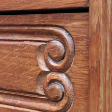 Load image into Gallery viewer, x SOLD Vintage French Oak Lingerie Chest of 5 Drawers Bedside or Hall Cabinet B12793