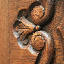 Load image into Gallery viewer, X SOLD Antique French Oak Four Door Armoire Wardrobe with Hanging Space and Shelves. B12320