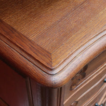 Load image into Gallery viewer, x SOLD Vintage French Oak Lingerie Chest of 5 Drawers Bedside or Hall Cabinet B12793
