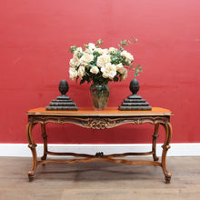 Load image into Gallery viewer, x SOLD Vintage French Cherry Wood Cross Stretcher Base Coffee Table B12757