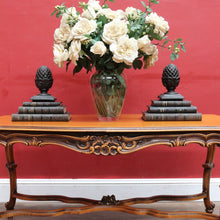 Load image into Gallery viewer, x SOLD Vintage French Cherry Wood Cross Stretcher Base Coffee Table B12757