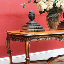 Load image into Gallery viewer, x SOLD Vintage French Cherry Wood Cross Stretcher Base Coffee Table B12757