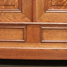 Load image into Gallery viewer, x SOLD Antique French Oak Cloak Cabinet or Wardrobe with Drawers and Coat Hooks. B12278