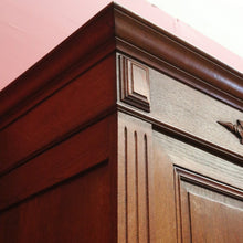 Load image into Gallery viewer, x SOLD Antique French Oak Cloak Cabinet or Wardrobe with Drawers and Coat Hooks. B12278