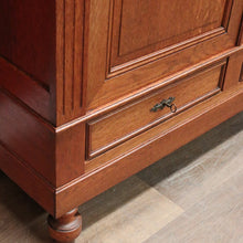 Load image into Gallery viewer, x SOLD Antique French Oak Cloak Cabinet or Wardrobe with Drawers and Coat Hooks. B12278