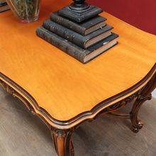 Load image into Gallery viewer, x SOLD Vintage French Cherry Wood Cross Stretcher Base Coffee Table B12757