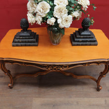 Load image into Gallery viewer, x SOLD Vintage French Cherry Wood Cross Stretcher Base Coffee Table B12757