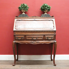 Load image into Gallery viewer, x SOLD Antique French Oak Writing Desk or Bureau with Drop Front, Circa 1940. B12285