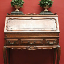 Load image into Gallery viewer, x SOLD Antique French Oak Writing Desk or Bureau with Drop Front, Circa 1940. B12285