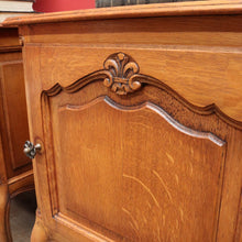 Load image into Gallery viewer, x SOLD Vintage French Oak Pair of Bedside Table Cabinet with Single Door B12756