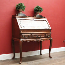 Load image into Gallery viewer, x SOLD Antique French Oak Writing Desk or Bureau with Drop Front, Circa 1940. B12285