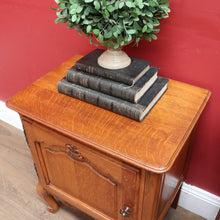 Load image into Gallery viewer, x SOLD Vintage French Oak Pair of Bedside Table Cabinet with Single Door B12756