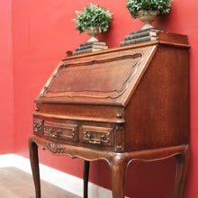 Load image into Gallery viewer, x SOLD Antique French Oak Writing Desk or Bureau with Drop Front, Circa 1940. B12285