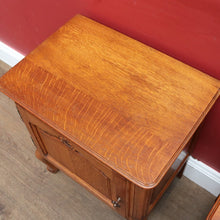 Load image into Gallery viewer, x SOLD Vintage French Oak Pair of Bedside Table Cabinet with Single Door B12756