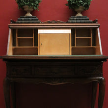 Load image into Gallery viewer, x SOLD Antique French Oak Writing Desk or Bureau with Drop Front, Circa 1940. B12285