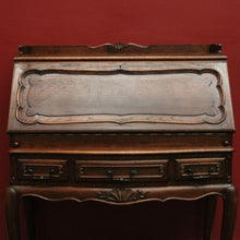 Load image into Gallery viewer, x SOLD Antique French Oak Writing Desk or Bureau with Drop Front, Circa 1940. B12285
