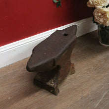Load image into Gallery viewer, Large Antique French Blacksmith's Double Horn Anvil with Hardie Hole. B12485