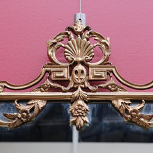 Load image into Gallery viewer, Italian Florentine Gilt Wall Mirror in Brass – Vintage Wall Decor B12864