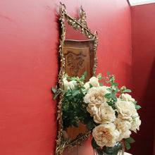 Load image into Gallery viewer, Italian Florentine Gilt Wall Mirror in Brass – Vintage Wall Decor B12864