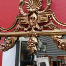 Load image into Gallery viewer, Italian Florentine Gilt Wall Mirror in Brass – Vintage Wall Decor B12864