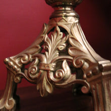 Load image into Gallery viewer, Pair of Antique French Gothic Solid Brass Church Candlestick Holders. B12319