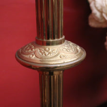 Load image into Gallery viewer, Pair of Antique French Gothic Solid Brass Church Candlestick Holders. B12319