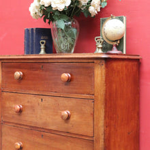 Load image into Gallery viewer, x SOLD Antique Australian Cedar small 3 Three Drawer Chest of bedroom Drawers B12912