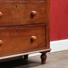 Load image into Gallery viewer, x SOLD Antique Australian Cedar small 3 Three Drawer Chest of bedroom Drawers B12912