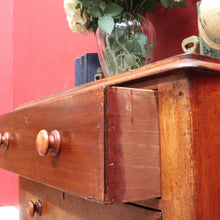 Load image into Gallery viewer, x SOLD Antique Australian Cedar small 3 Three Drawer Chest of bedroom Drawers B12912