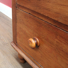 Load image into Gallery viewer, x SOLD Antique Australian Cedar small 3 Three Drawer Chest of bedroom Drawers B12912