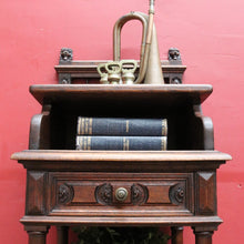 Load image into Gallery viewer, x SOLD Antique French Oak single door 1 Tier Bedside Cabinet or Hall Cabinet, Table B12730