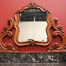 Load image into Gallery viewer, x SOLD Antique French Marble Top Dresser with Ornate Mirror and Storage Cabinet. B12400