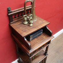 Load image into Gallery viewer, x SOLD Antique French Oak single door 1 Tier Bedside Cabinet or Hall Cabinet, Table B12730