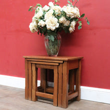 Load image into Gallery viewer, x SOLD Vintage French Oak Nesting Set of Lamp Tables or Side Tables B12860