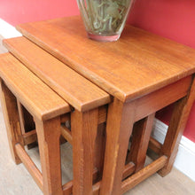 Load image into Gallery viewer, x SOLD Vintage French Oak Nesting Set of Lamp Tables or Side Tables B12860