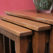 Load image into Gallery viewer, x SOLD Vintage French Oak Nesting Set of Lamp Tables or Side Tables B12860