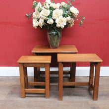 Load image into Gallery viewer, x SOLD Vintage French Oak Nesting Set of Lamp Tables or Side Tables B12860