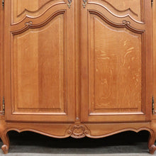 Load image into Gallery viewer, Antique French Wardrobe, French Oak 4 Door Armoire Wardrobe Linen Press Cabinet B12803