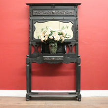Load image into Gallery viewer, x SOLD Antique French Hall Stand with Mirror, Hooks & Umbrella Trays – Elegant Storage. B12489
