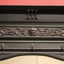 Load image into Gallery viewer, x SOLD Antique French Hall Stand with Mirror, Hooks & Umbrella Trays – Elegant Storage. B12489