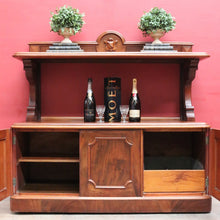 Load image into Gallery viewer, Antique English Mahogany 2 Tier Dumb Waiter Servery Sideboard Cabinet B12896